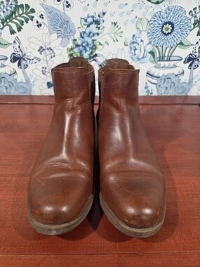 Timberland Women's Brown Leather Chelsea Ankle Boots Size 10